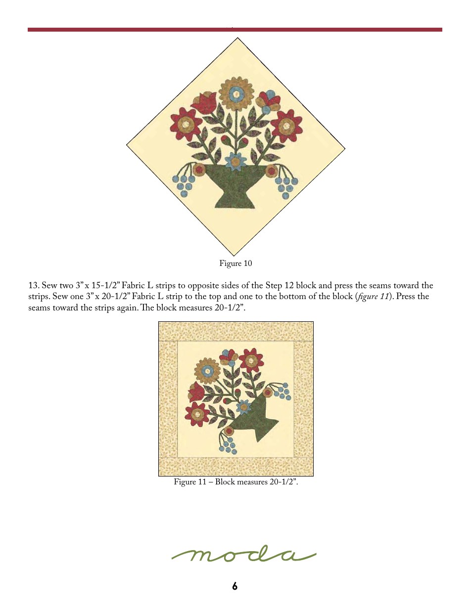 Starry Eve Quilt Pattern Templates - Moda Fabrics, Page 7