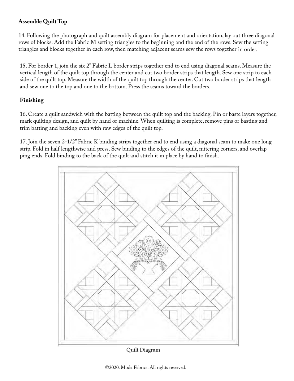 Starry Eve Quilt Pattern Templates - Moda Fabrics, Page 8