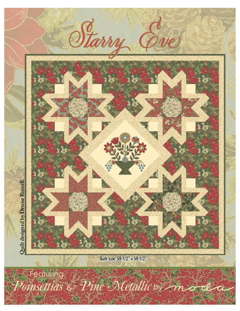 Starry Eve Quilt Pattern Templates