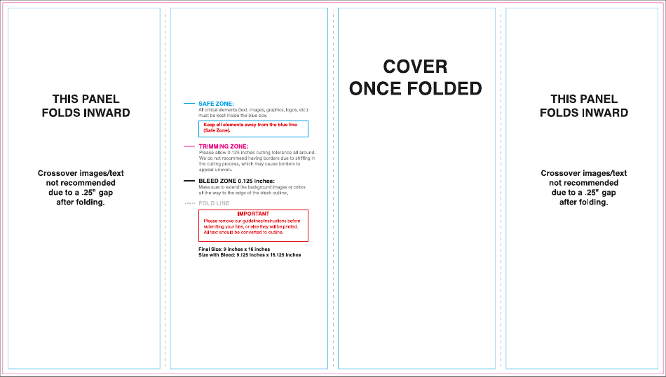 9 X 16 Brochure Template, Page 1