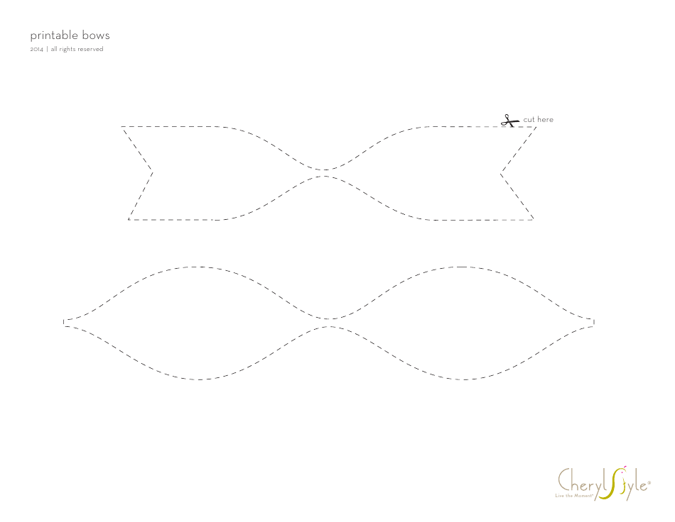 Bow Templates Cheryl Style Download Printable PDF Templateroller Bow Templates Cheryl Style Download Printable PDF Templateroller