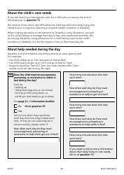 Form DLA1 CHILD Disability Living Allowance for a Child Under 16 - United Kingdom, Page 20