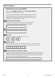 Form DLA1 CHILD Disability Living Allowance for a Child Under 16 - United Kingdom, Page 36