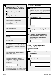 Form DLA1 CHILD Disability Living Allowance for a Child Under 16 - United Kingdom, Page 8