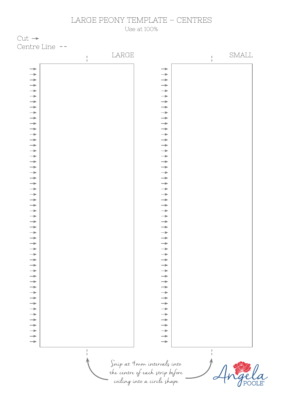 Large Paper Peony Templates, Page 4