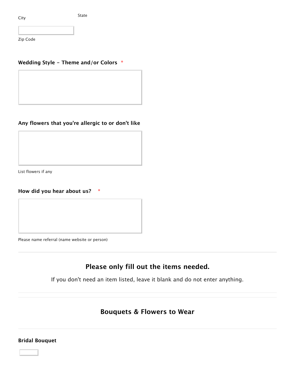 Wedding Flower Estimate - Ninfas Flowers, Page 3