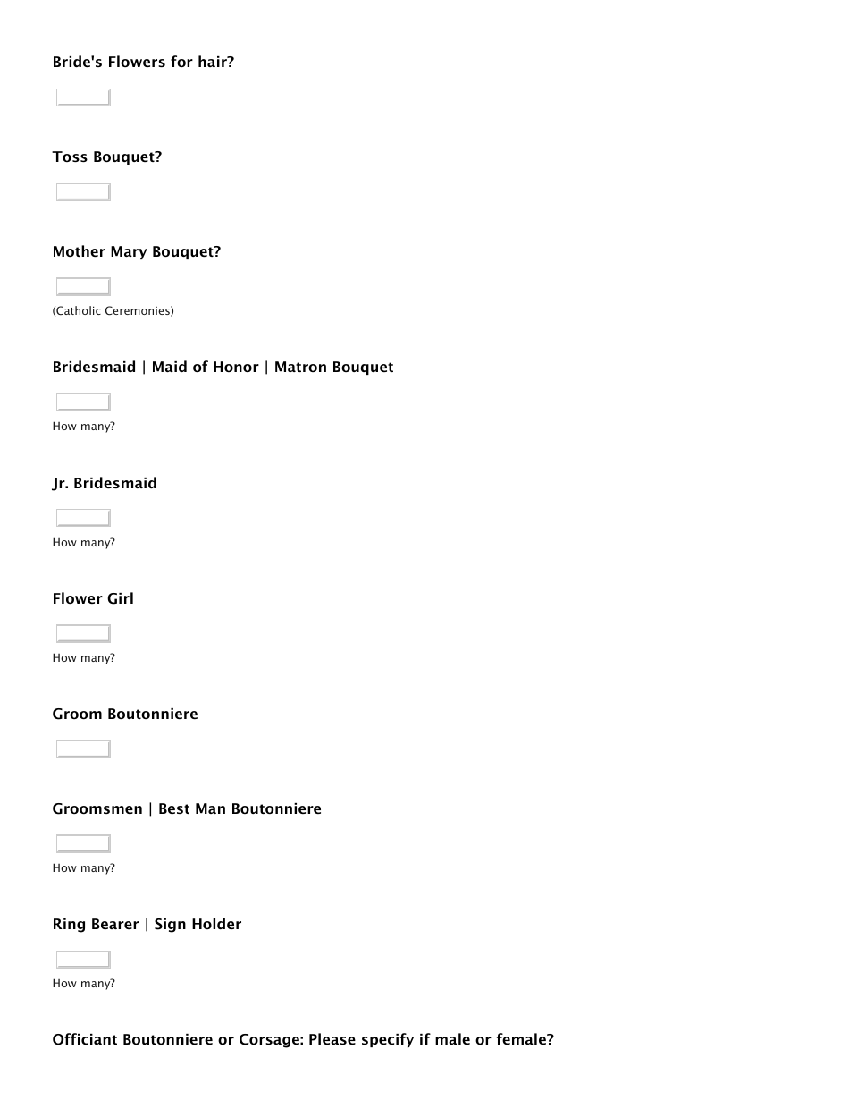 Wedding Flower Estimate - Ninfas Flowers, Page 4