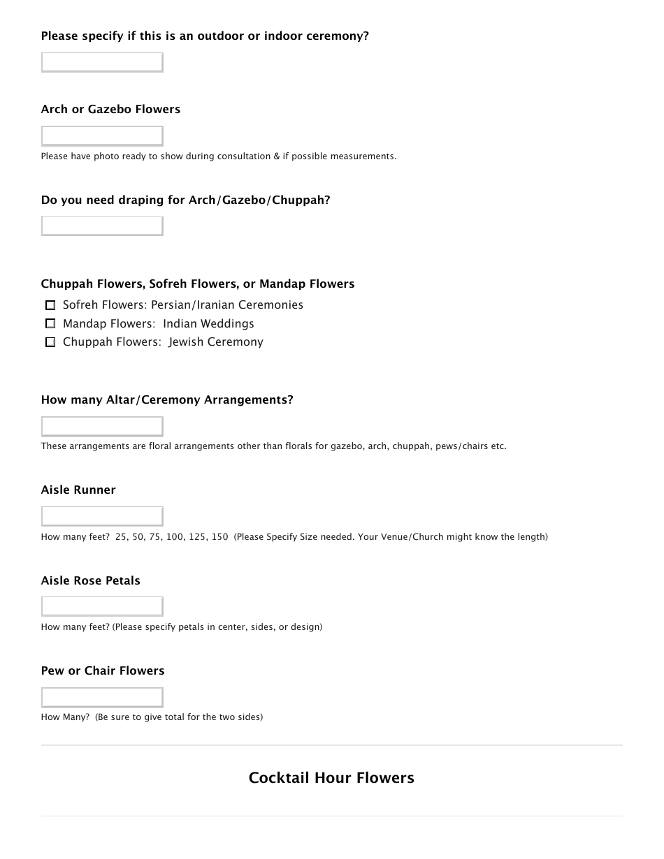 Wedding Flower Estimate - Ninfas Flowers, Page 6
