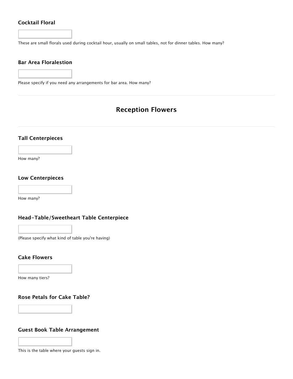 Wedding Flower Estimate - Ninfas Flowers, Page 7