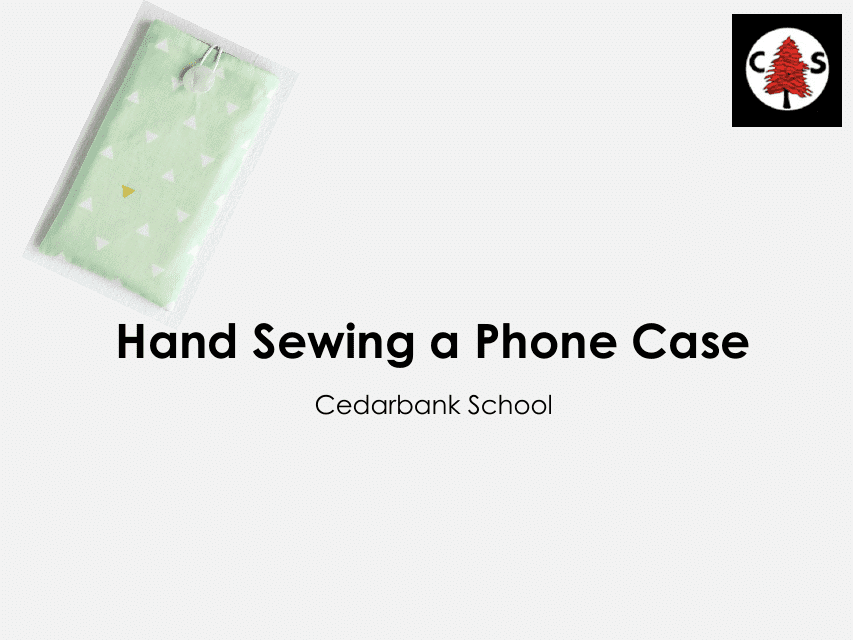 Phone Case Sewing Pattern