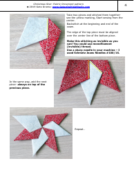 Christmas Star Fabric Ornament Pattern - Geta Grama, Page 4