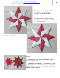 Christmas Star Fabric Ornament Pattern - Geta Grama, Page 6