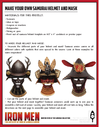 Samurai Helmet and Mask Templates