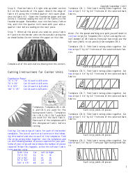 Document preview: Sabertooth Stars Quilt Pattern Yardage Chart - Judy Niemeyer Quilting