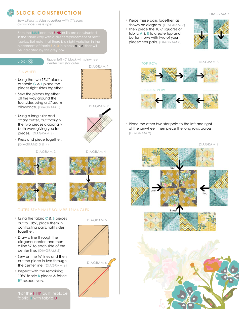 Starlight Quilting Pattern - Art Gallery Quilts, Page 5