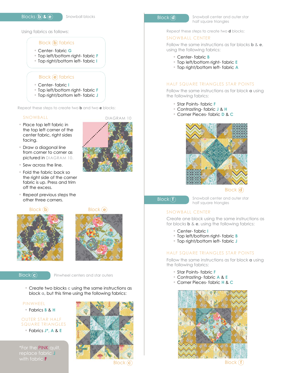 Starlight Quilting Pattern - Art Gallery Quilts, Page 6