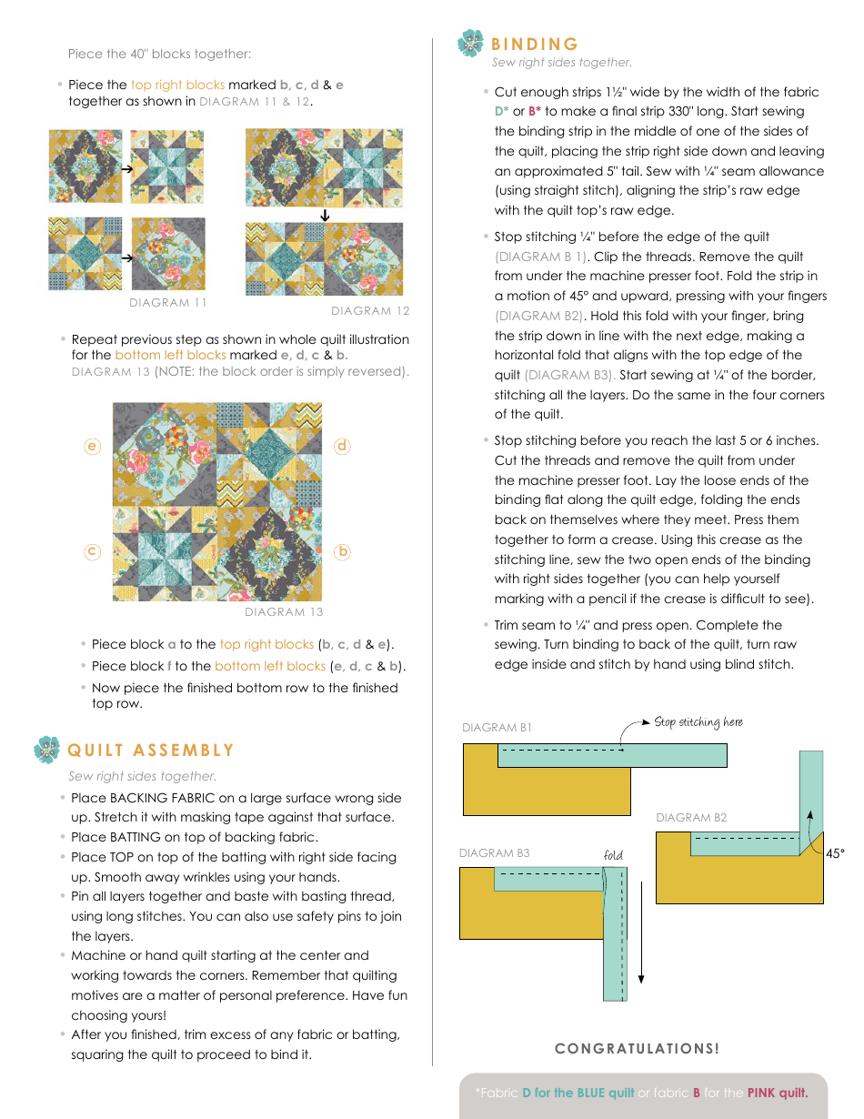 Starlight Quilting Pattern - Art Gallery Quilts, Page 7
