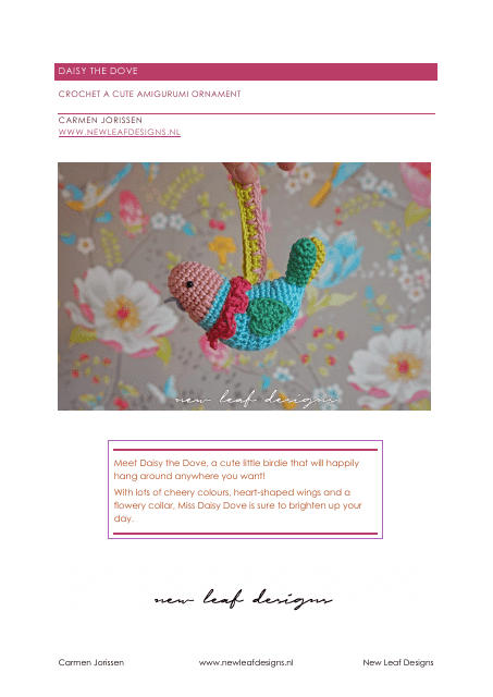 Cute Little Bird Amigurumi Crochet Pattern
