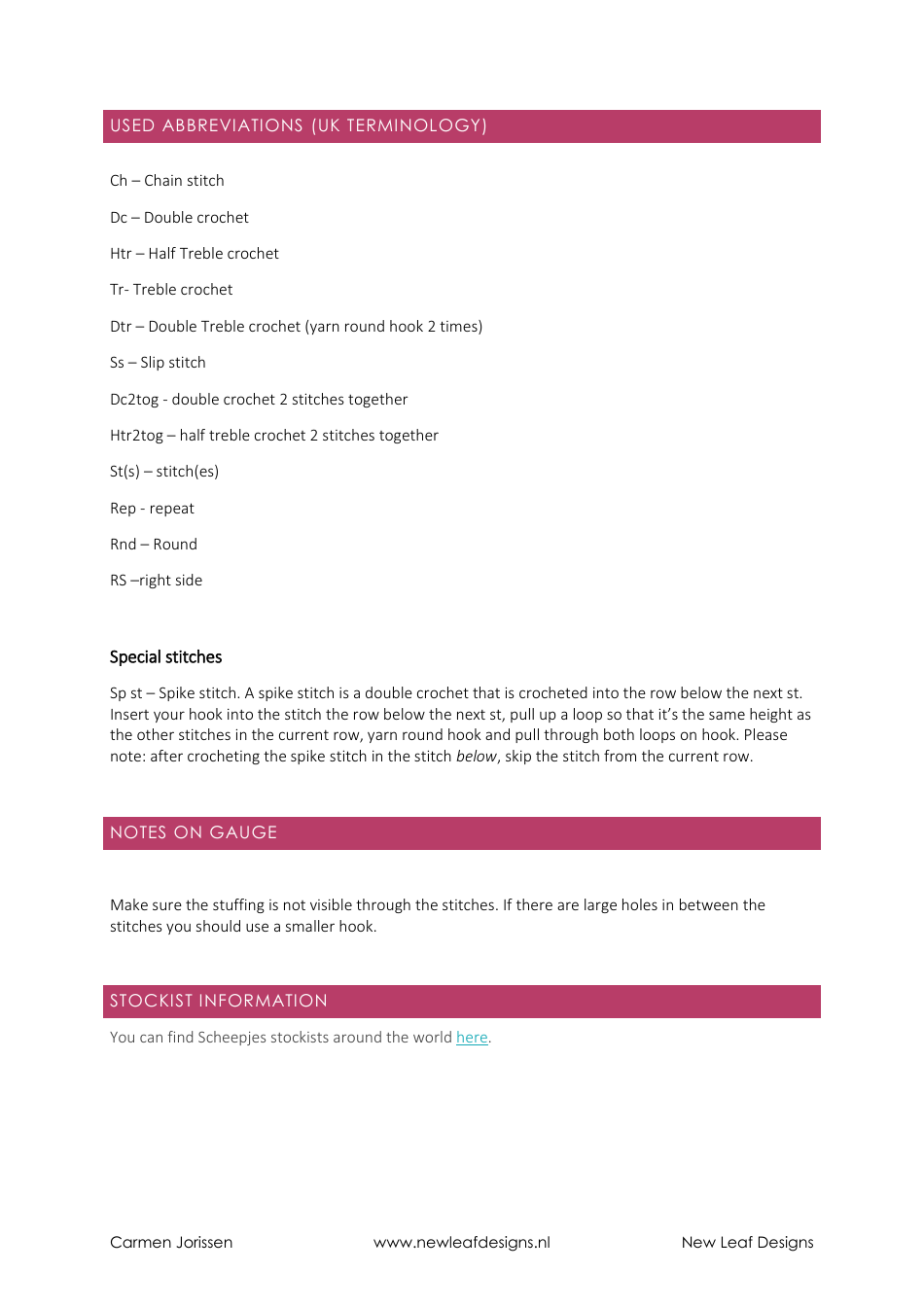 Cute Little Bird Amigurumi Crochet Pattern, Page 3