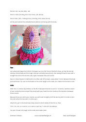 Cute Little Bird Amigurumi Crochet Pattern, Page 5