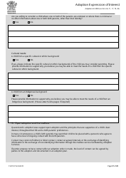 Form 6 Adoption Expression of Interest - Queensland, Australia, Page 17