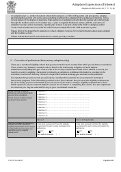 Form 6 Adoption Expression of Interest - Queensland, Australia, Page 18