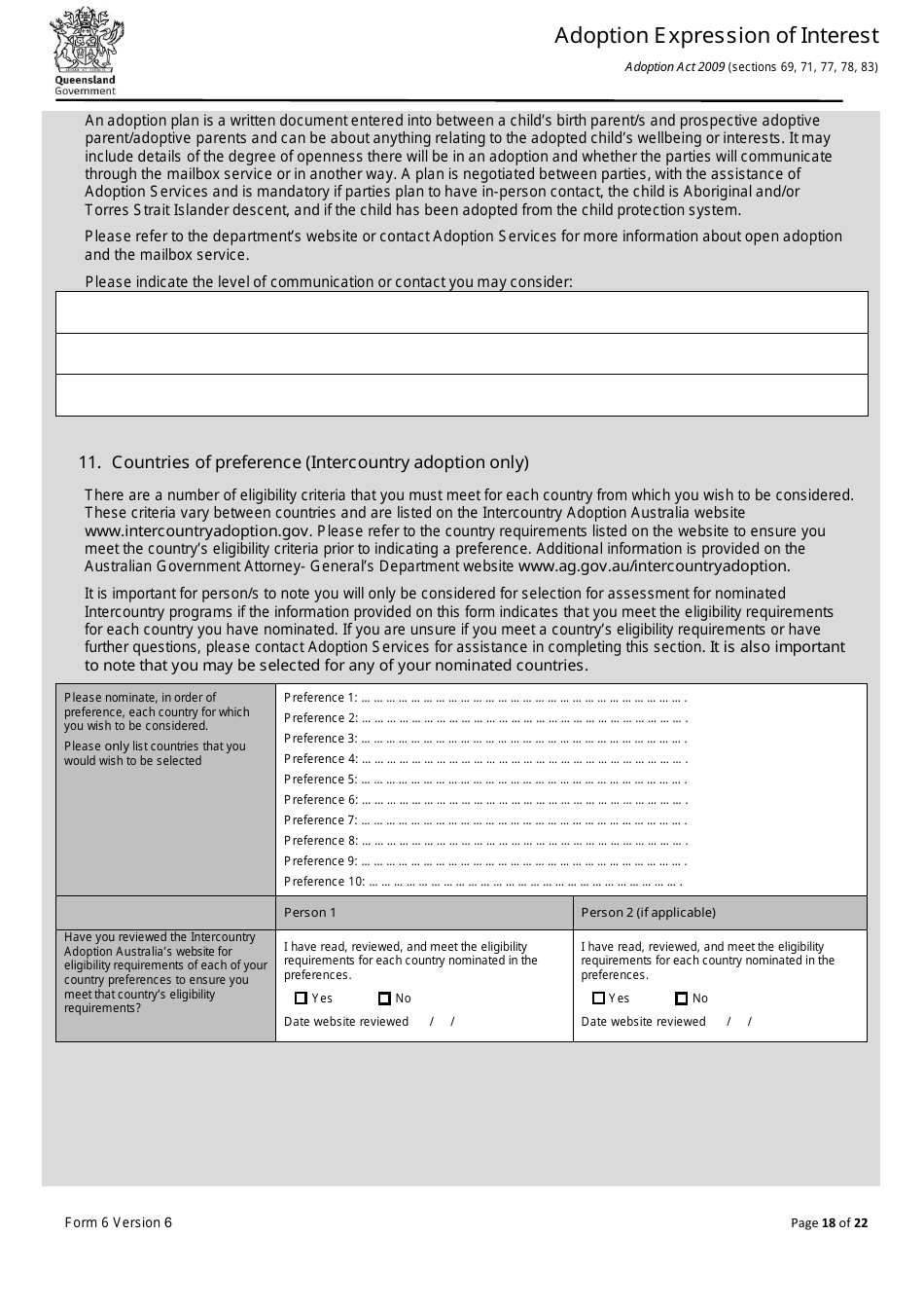 Form 6 - Fill Out, Sign Online and Download Printable PDF, Queensland ...