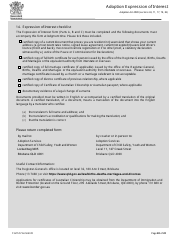 Form 6 Adoption Expression of Interest - Queensland, Australia, Page 20