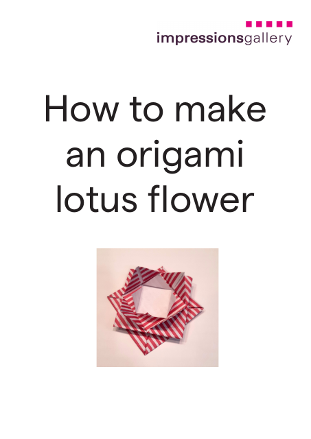 Origami Lotus Flower Document - Preview Image