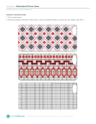 Document preview: Embroidered Iphone Case Templates - Martha Stewart Living Omnimedia