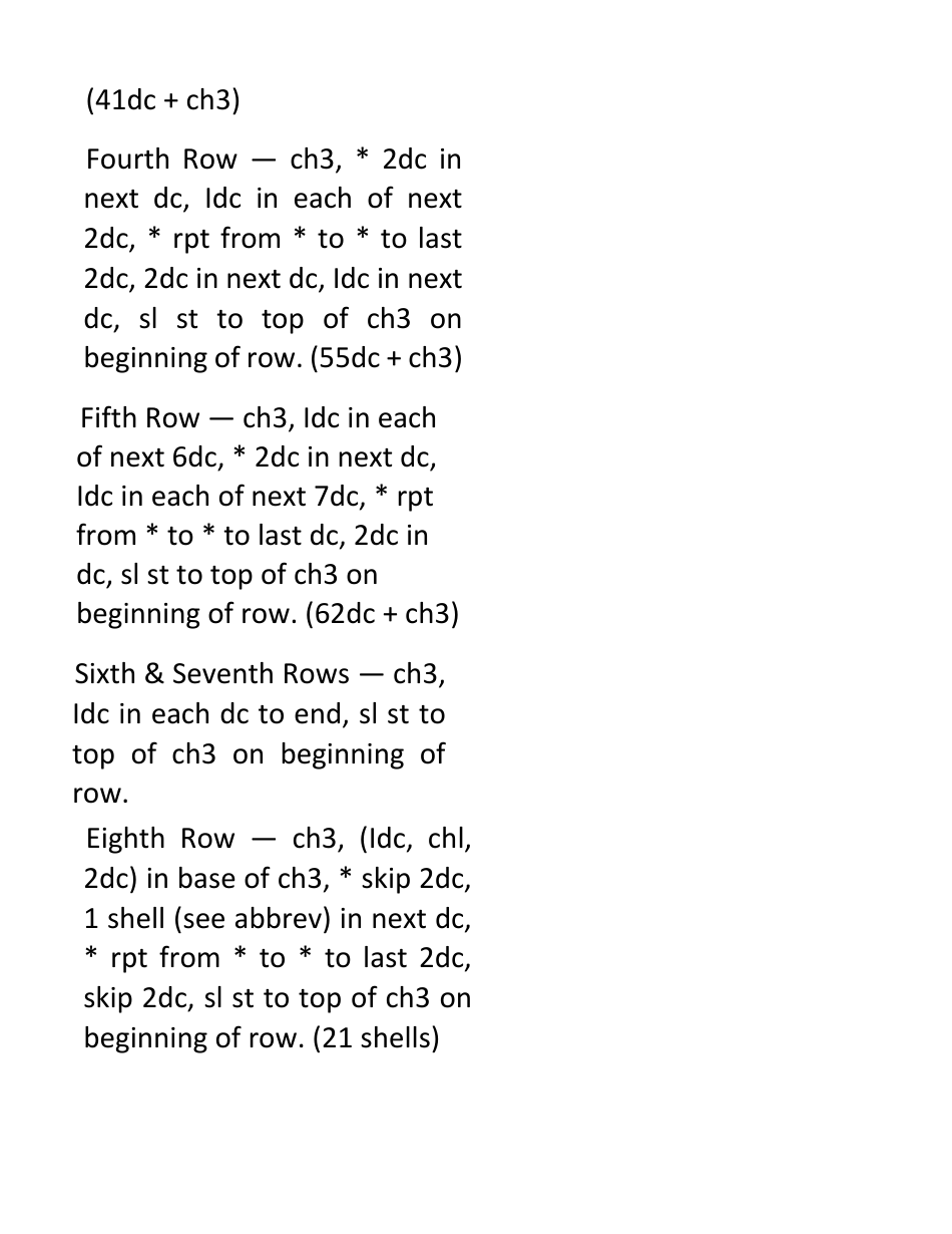 V-Shell Baby Beanie Hat Crochet Pattern, Page 4