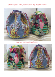 Document preview: Harlequin Dilly Bag Sewing Templates - Brigitte Giblin