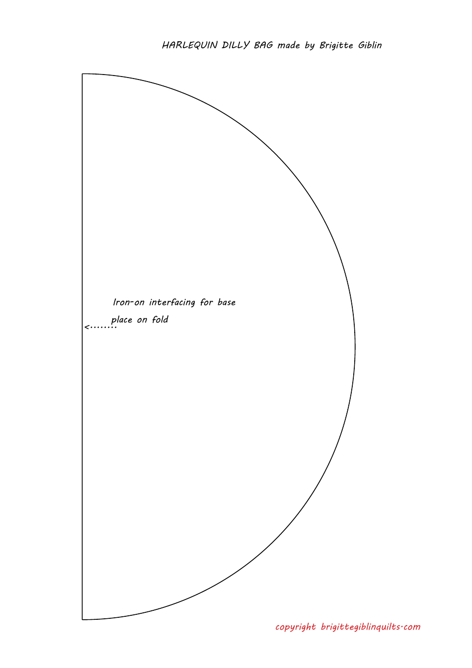 Harlequin Dilly Bag Sewing Templates - Brigitte Giblin, Page 7