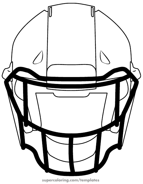 Football Helmet Outline Template Download Pdf