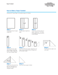 Paper Football Templates - International Paper Company, Page 3
