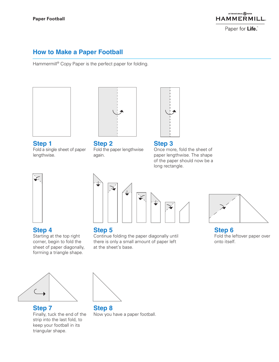 Paper Football Templates - International Paper Company, Page 3