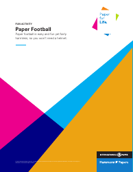 Document preview: Paper Football Templates - International Paper Company