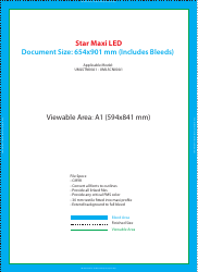 Document preview: Star Maxi Led Print Template