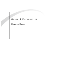 Document preview: Grade 4 Mathematics Support Document for Teachers: Shape and Space