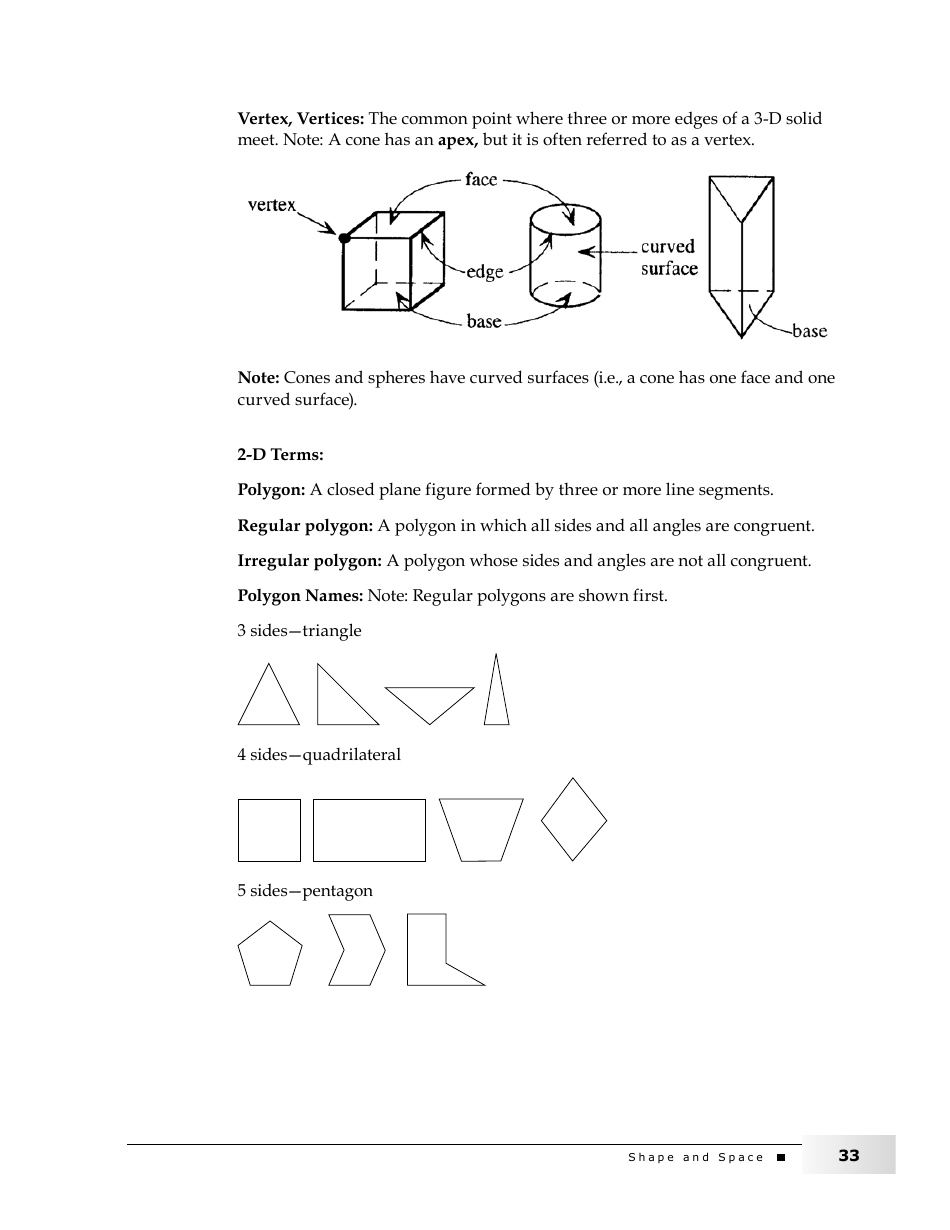 Grade 4 Mathematics Support Document for Teachers: Shape and Space, Page 33