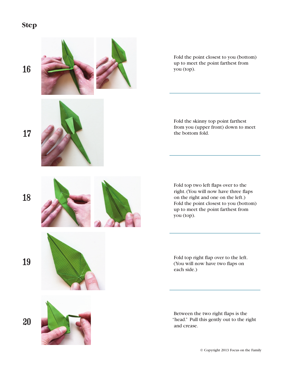 Origami Crane - Focus on the Family, Page 4