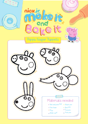 Document preview: Peppa Finger Puppet Templates