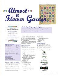 Almost a Flower Garden Quilting Pattern, Page 2