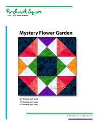 Mystery Flower Garden Quilt Block Pattern - Wendy Russel