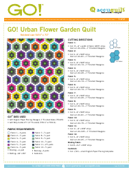Urban Flower Garden Quilt Pattern - Accuquilt