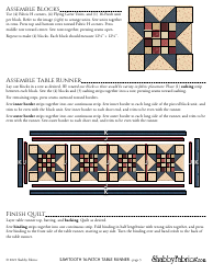 Sawtooth 16-patch Table Runner Pattern - Shabby Fabrics, Page 3
