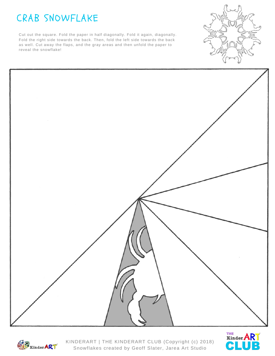 Sea Life Snowflake Pattern Templates - the Kinderart Club, Page 5