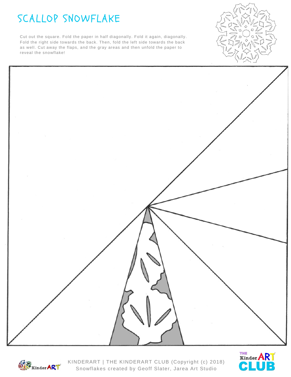 Sea Life Snowflake Pattern Templates - the Kinderart Club, Page 7