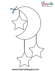 Moon and Start Coloring Pages, Page 7