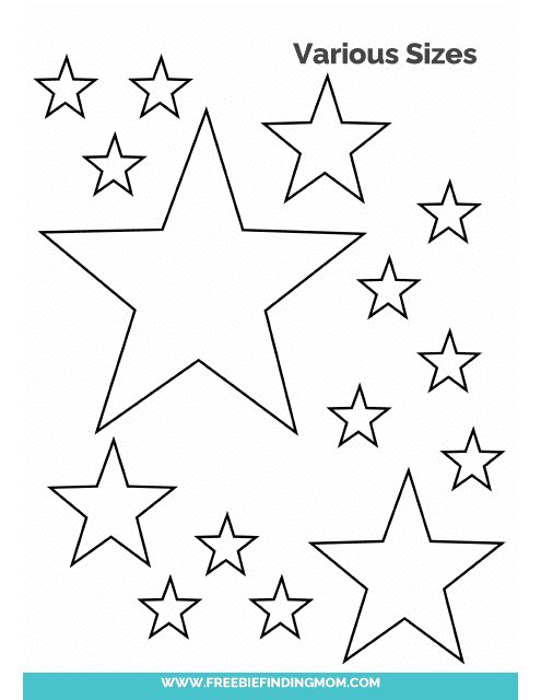 Star Template - Various Sizes